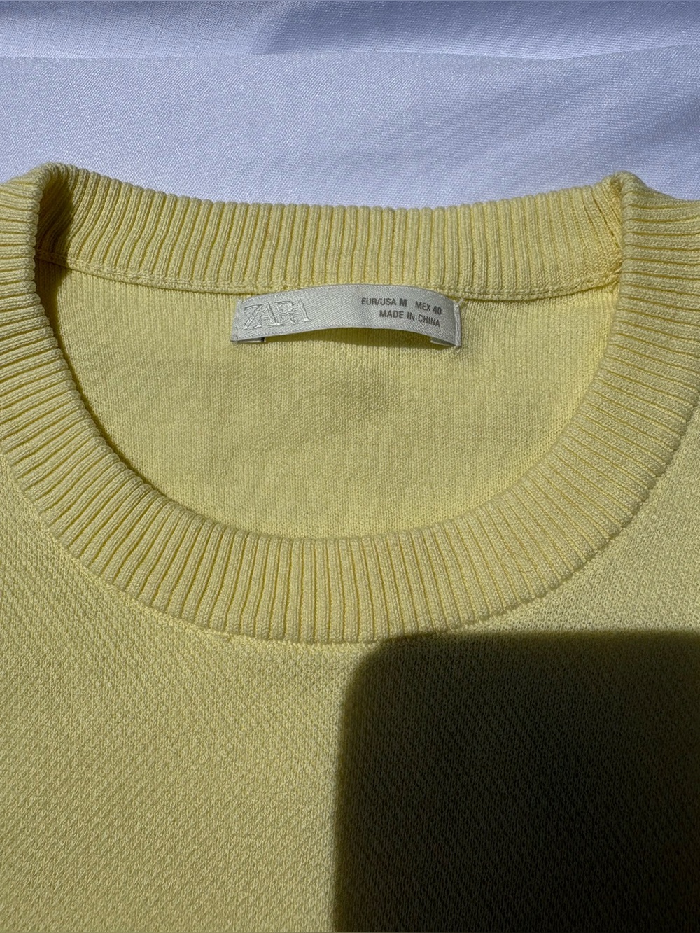 ZARA Cotton Fitted Tee